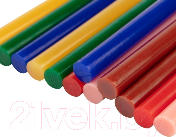 Изображение товара Клеевые стержни Rexant 09-1230 (12шт, цветные)