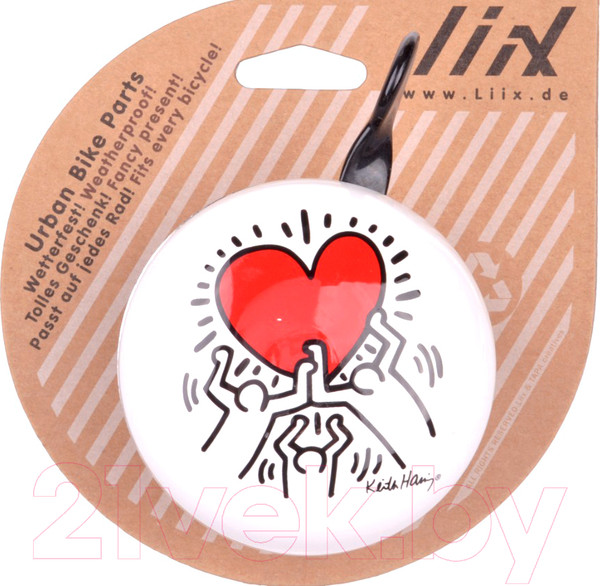 Изображение товара Звонок для велосипеда Liix Заботливое сердце / 6838