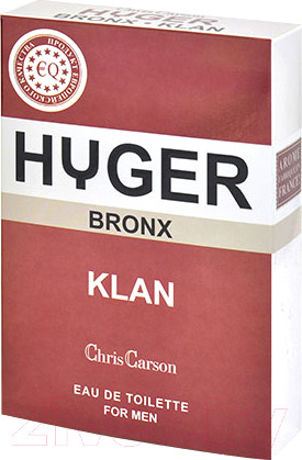 Изображение товара Туалетная вода Positive Parfum Hyger Bronx Klan (90мл)