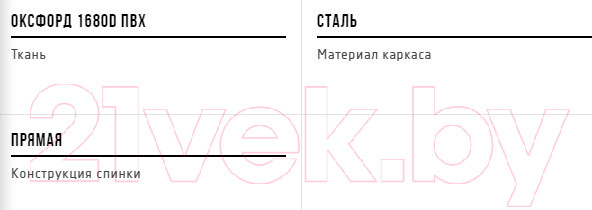 Изображение товара Кресло складное НПО Кедр Адмирал со столиком / SKA-02 (сталь)