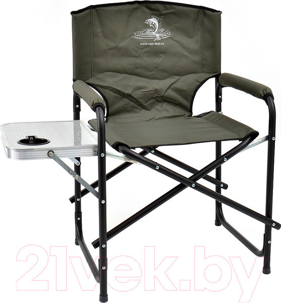 Изображение товара Кресло складное НПО Кедр Кедр со столиком с подстаканником / SK-07 (сталь)