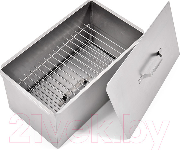 Изображение товара Коптильня НПО Кедр KS2-06 с поддоном для сбора жира (48х28х27)