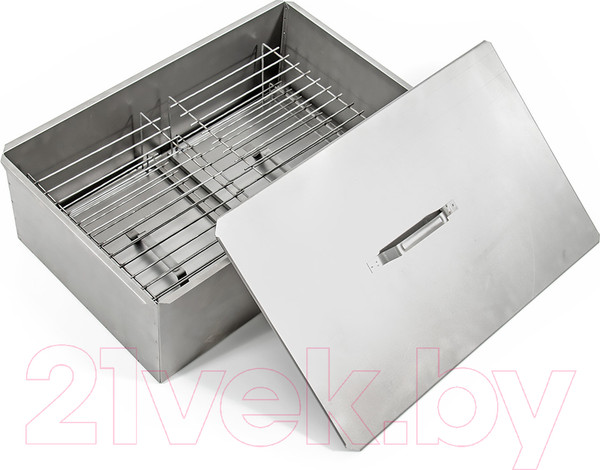 Изображение товара Коптильня НПО Кедр KS2-07 с поддоном для сбора жира (58х38х22)
