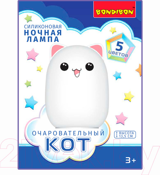 Изображение товара Ночник Bondibon Очаровательный кот / ВВ2443