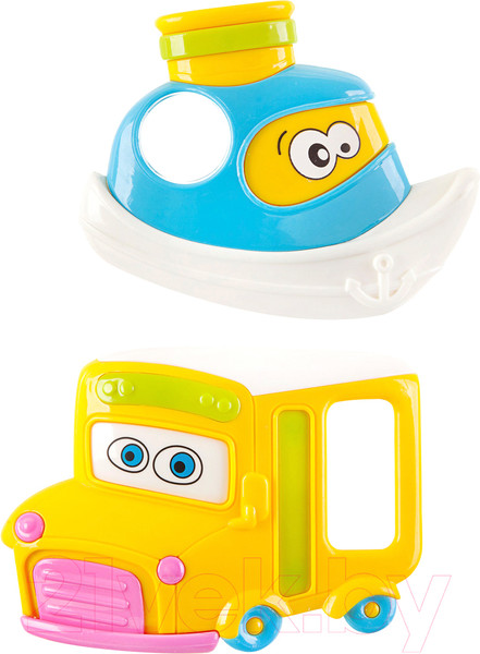 Изображение товара Набор погремушек Bondibon Грузовик. Катер / ВВ1783