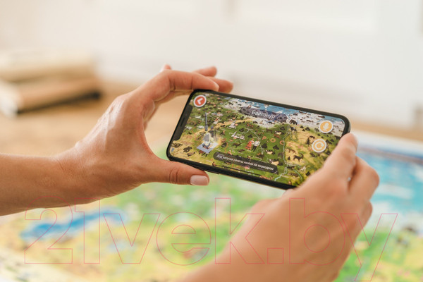 Изображение товара Настенная карта Globen Интерактивная Наша Родина, для детей / КН018