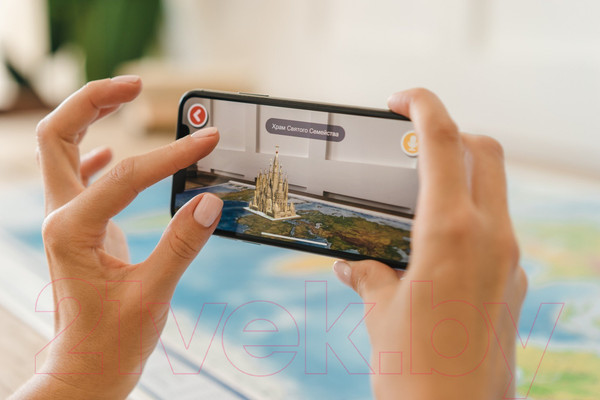 Изображение товара Настенная карта Globen Физический мир 1:29 / КН039