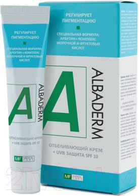 Изображение товара Крем для лица Albaderm Отбеливающий с UVB защитой (45мл)
