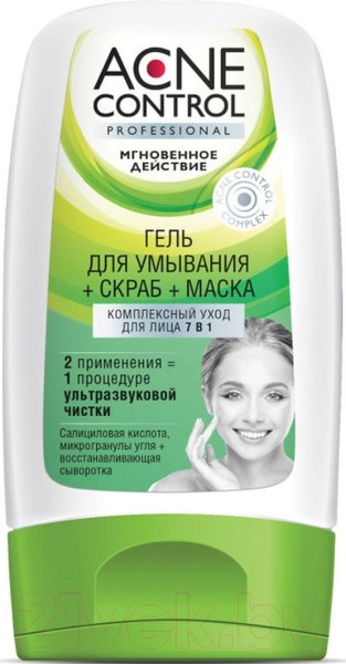 Изображение товара Гель для умывания Acne Control Гель+Скраб+Маска 7в1 (150мл)
