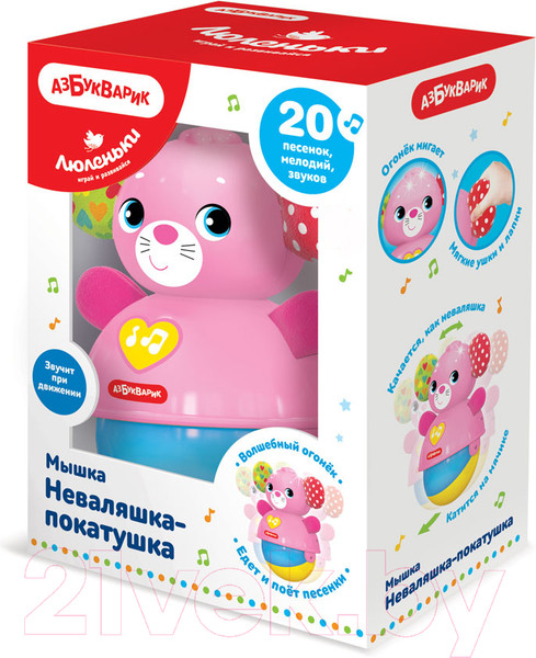 Изображение товара Развивающая игрушка Азбукварик Неваляшка. Мышка / 2765