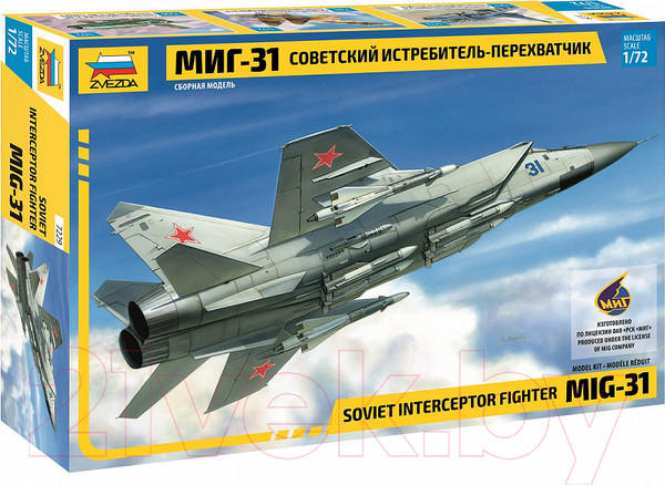 Изображение товара Сборная модель Звезда Самолет Миг-31 / 7229
