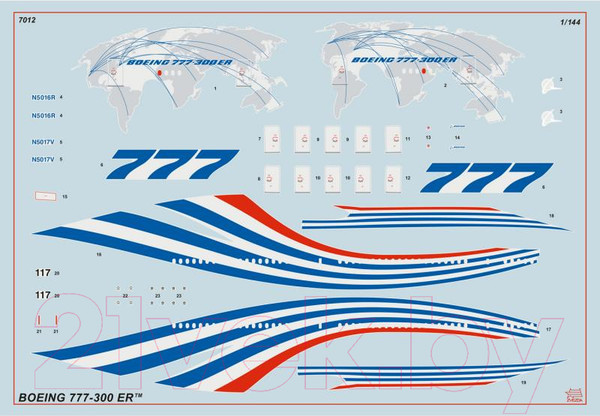 Изображение товара Сборная модель Звезда Боинг 777 / 7012