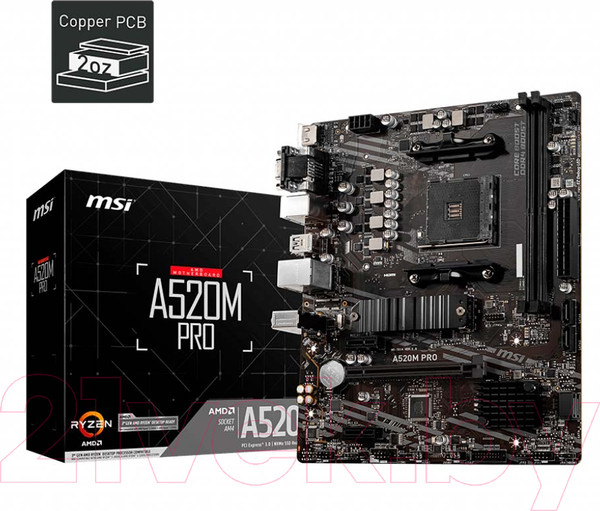 Изображение товара Материнская плата MSI A520M Pro