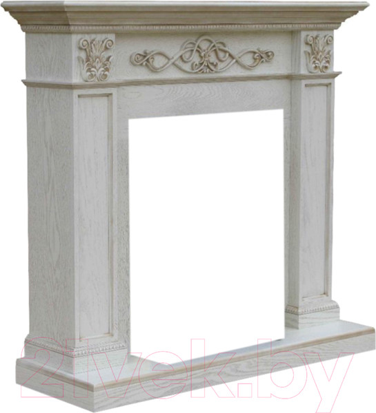 Изображение товара Портал для камина Смолком Verona Corner STD-ASP (белый дуб/патина золото)