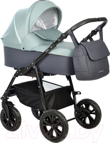Изображение товара Детская универсальная коляска INDIGO Charlotte Sity 2 в 1 (Cs 02, темно-серый/шалфей)