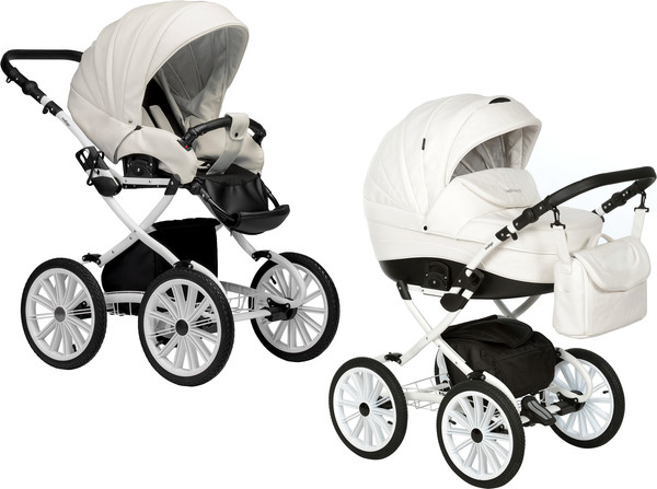 Изображение товара Детская универсальная коляска INDIGO Special Plus 14 2 в 1 (Is 01, белая кожа)