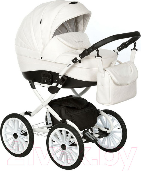 Изображение товара Детская универсальная коляска INDIGO Special Plus 14 2 в 1 (Is 01, белая кожа)