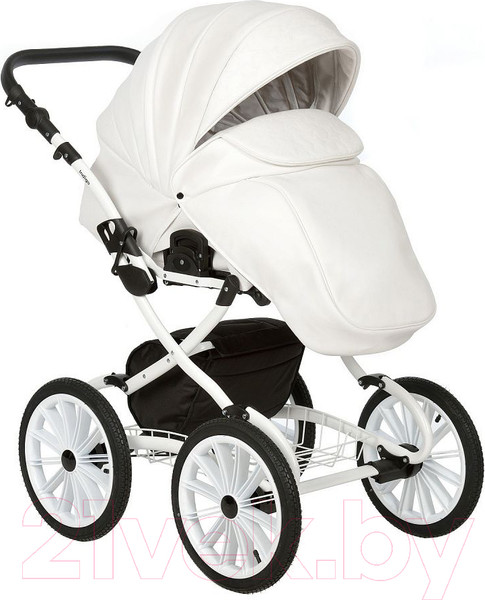 Изображение товара Детская универсальная коляска INDIGO Special Plus 14 2 в 1 (Is 01, белая кожа)