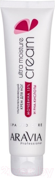 Изображение товара Крем для ног Aravia Professional ультраувлажняющий с мочевиной 15% и PHA-кислотами (100мл)