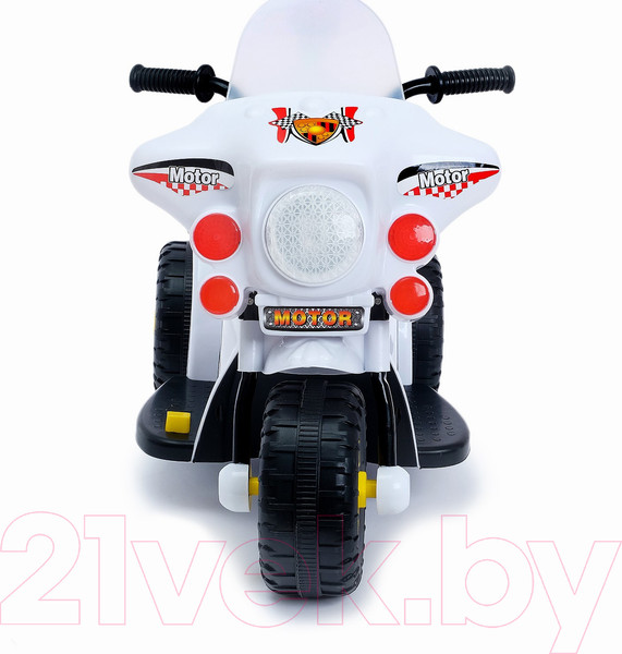 Изображение товара Детский мотоцикл Sima-Land Мотоцикл шерифа / 4378618 (белый)