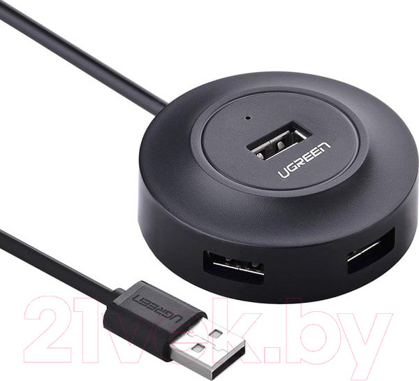 Изображение товара USB-хаб Ugreen CR106 / 20277 (черный)