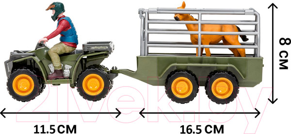 Изображение товара Игровой набор Masai Mara На ферме. Перевозка животных / ММ205-020