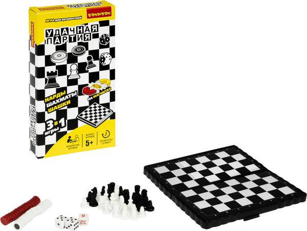 Изображение товара Набор настольных игр Bondibon Удачная партия / ВВ0686