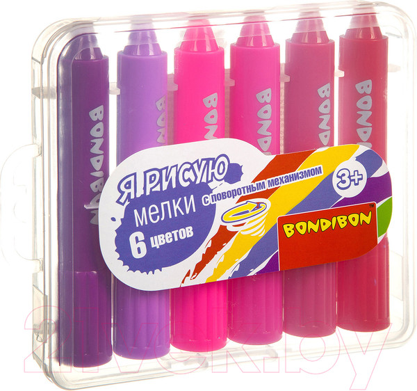 Изображение товара Восковые мелки Bondibon ВВ3463 (6цв)