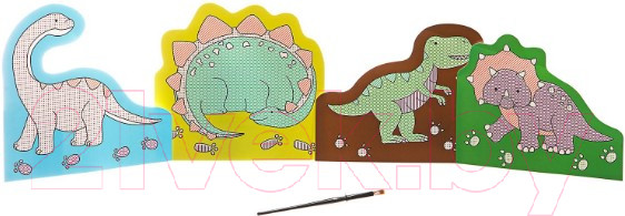 Изображение товара Раскраска Bondibon Водная раскраска. Динозавры / ВВ1849