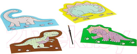 Изображение товара Раскраска Bondibon Водная раскраска. Динозавры / ВВ1849