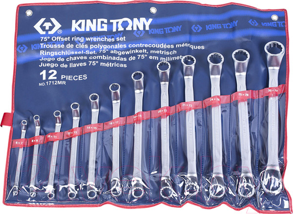 Изображение товара Набор ключей King TONY 1712MR