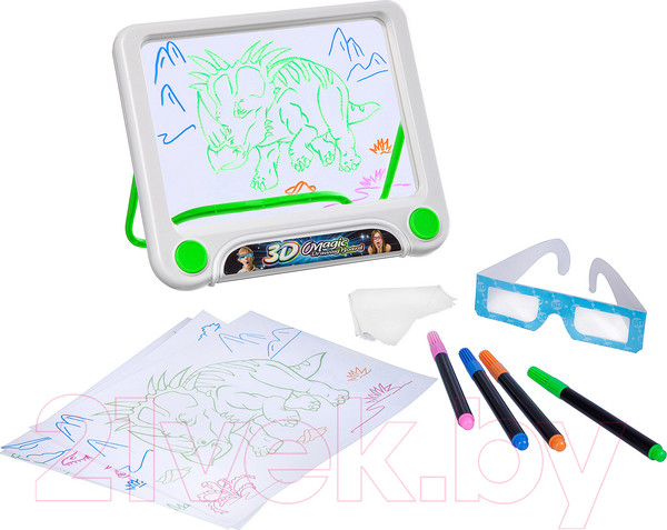 Изображение товара Доска для рисования Bondibon Планшет с 3D эффектом. Динозавры / ВВ3302