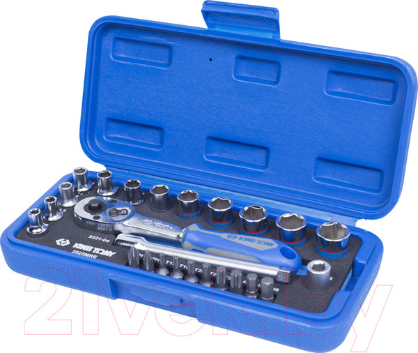 Изображение товара Набор головок, бит King TONY 2525MRE