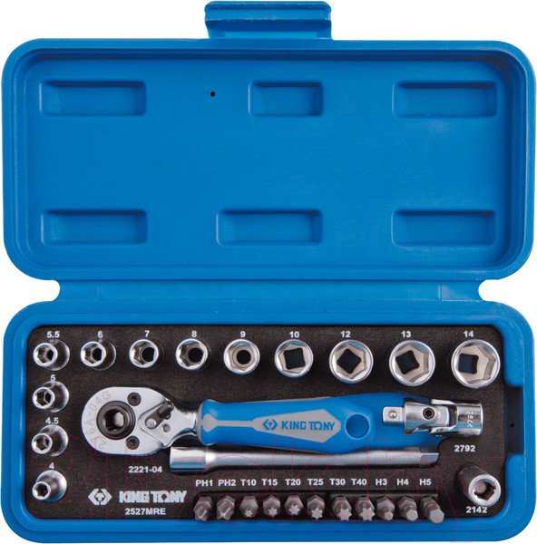 Изображение товара Набор головок слесарных King TONY 2527MRE