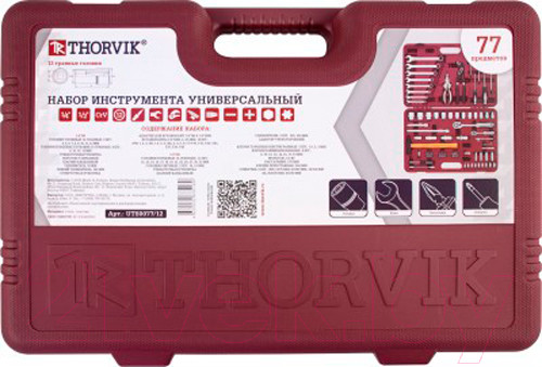 Изображение товара Универсальный набор инструментов Thorvik UTS0077/12