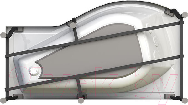 Изображение товара Ванна акриловая Vannesa Миранда 168x95 L / 2-78-0-1-1-209