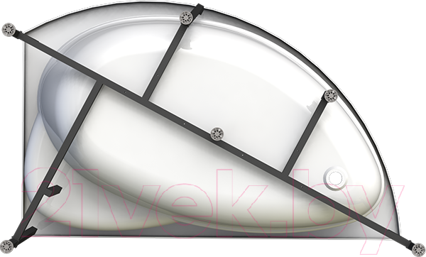 Изображение товара Ванна акриловая Vannesa Модерна 160x100 R / 2-78-0-2-1-214