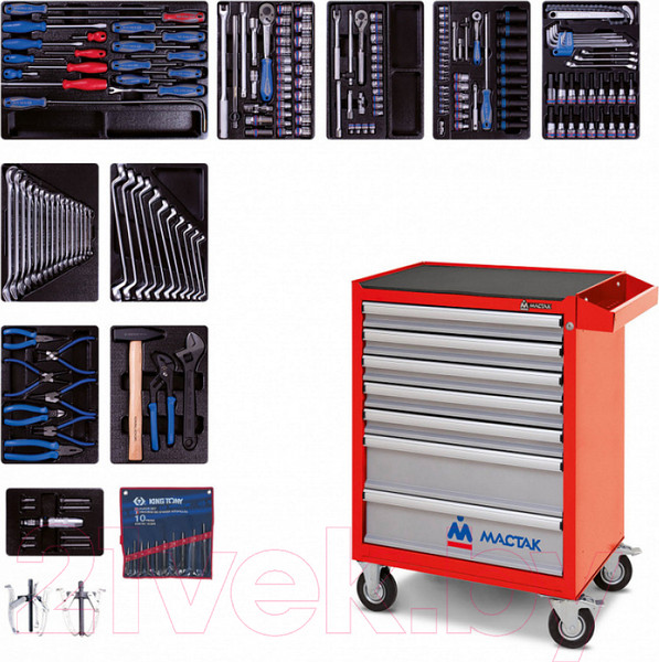 Изображение товара Универсальный набор инструментов King TONY 934-100AMR