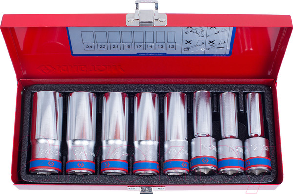 Изображение товара Набор головок слесарных King TONY 4308MR05