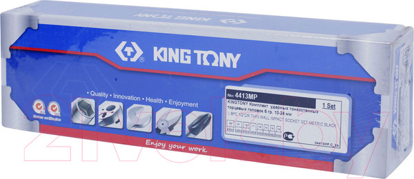 Изображение товара Набор головок слесарных King TONY 4413MP