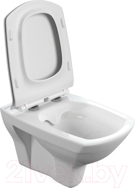 Изображение товара Унитаз подвесной с инсталляцией Cersanit Carina S-MZ-CARINA-XL-COn-S-DL-w + 525 040000 + D7 040037