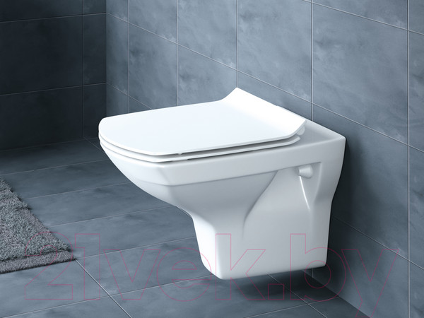 Изображение товара Унитаз подвесной с инсталляцией Cersanit Carina S-MZ-CARINA-XL-COn-S-DL-w + 525 040000 + L4 040014