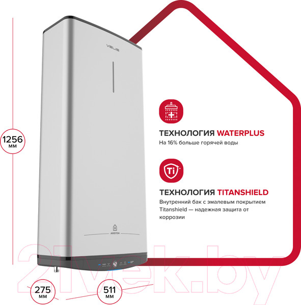 Изображение товара Накопительный водонагреватель Ariston ABSE VLS PRO PW 100 (3700700)