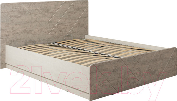 Изображение товара Каркас кровати Mobi Амели 11.31 (шелковый камень К349 RT/бетон чикаго бежевый LS 00 953)
