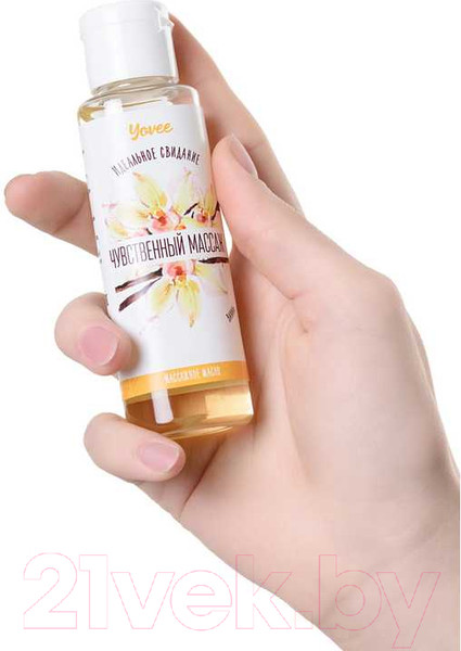 Изображение товара Масло для тела Yovee Чувственный массаж с ароматом ванили / 722102 (50мл)