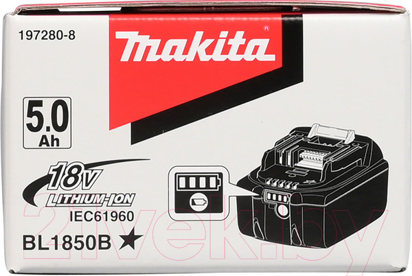 Изображение товара Аккумулятор для электроинструмента Makita BL1850B (632F15-1)
