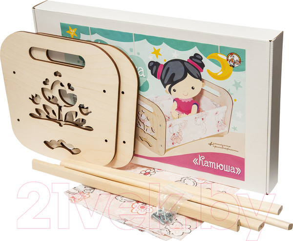 Изображение товара Аксессуар для куклы Десятое королевство Кроватка Катюша / 02945