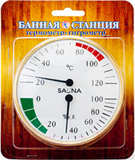 Изображение товара Термогигрометр для бани Первый термометровый завод СББ-2-1