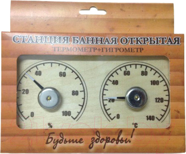 Изображение товара Термогигрометр для бани Первый термометровый завод СБО-2ТГ
