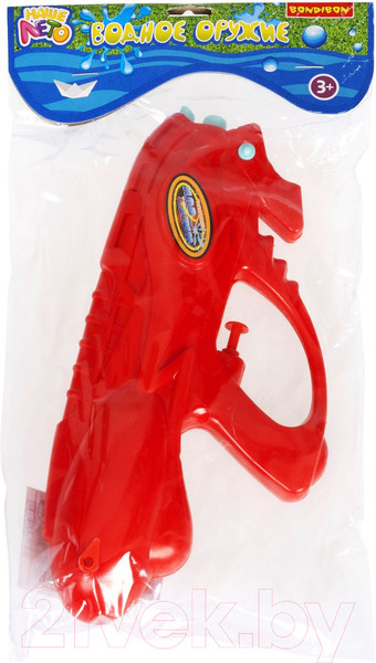 Изображение товара Бластер игрушечный Bondibon Водный пистолет. Наше лето / ВВ4370 (красный)